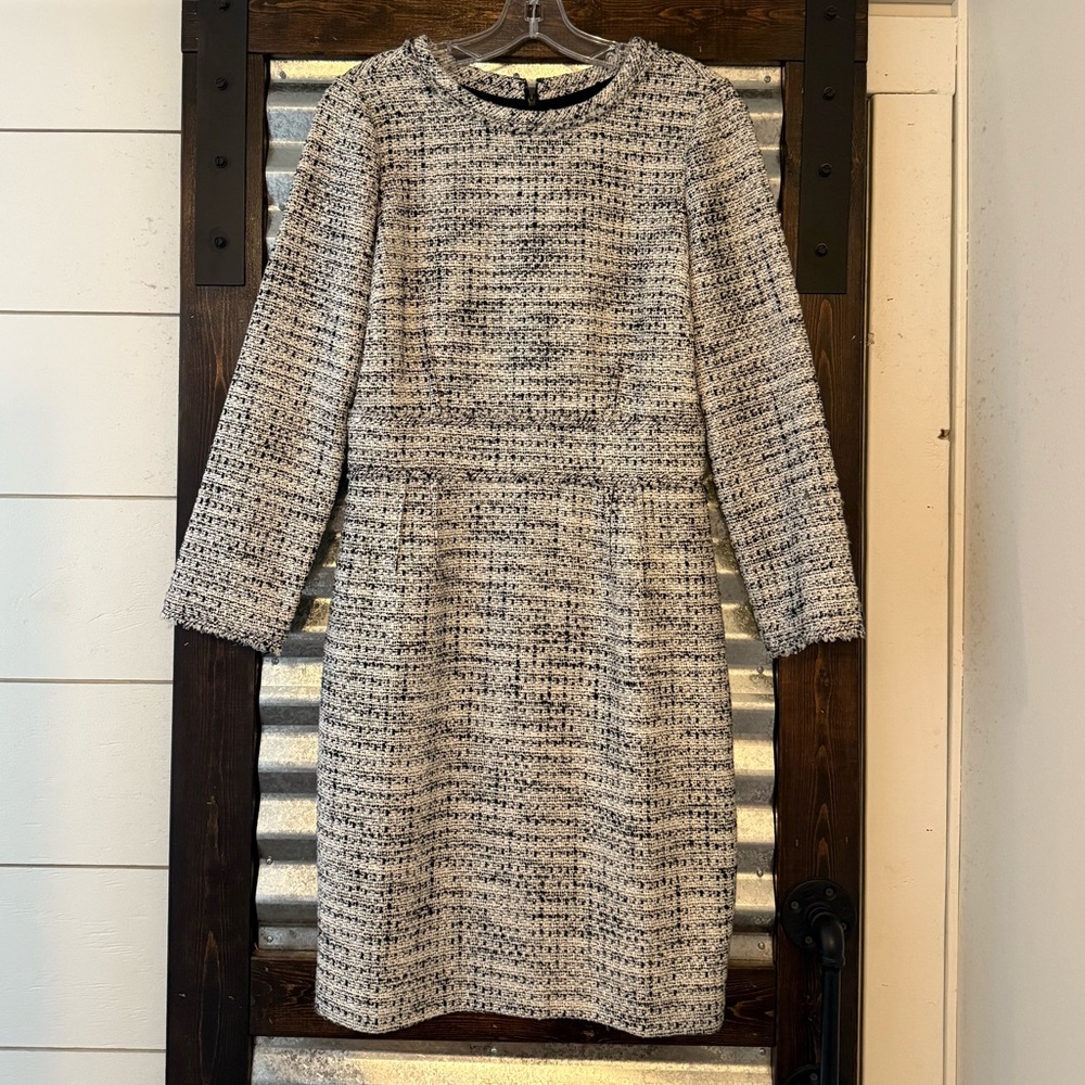 J. Crew Tweed Boucle Dress